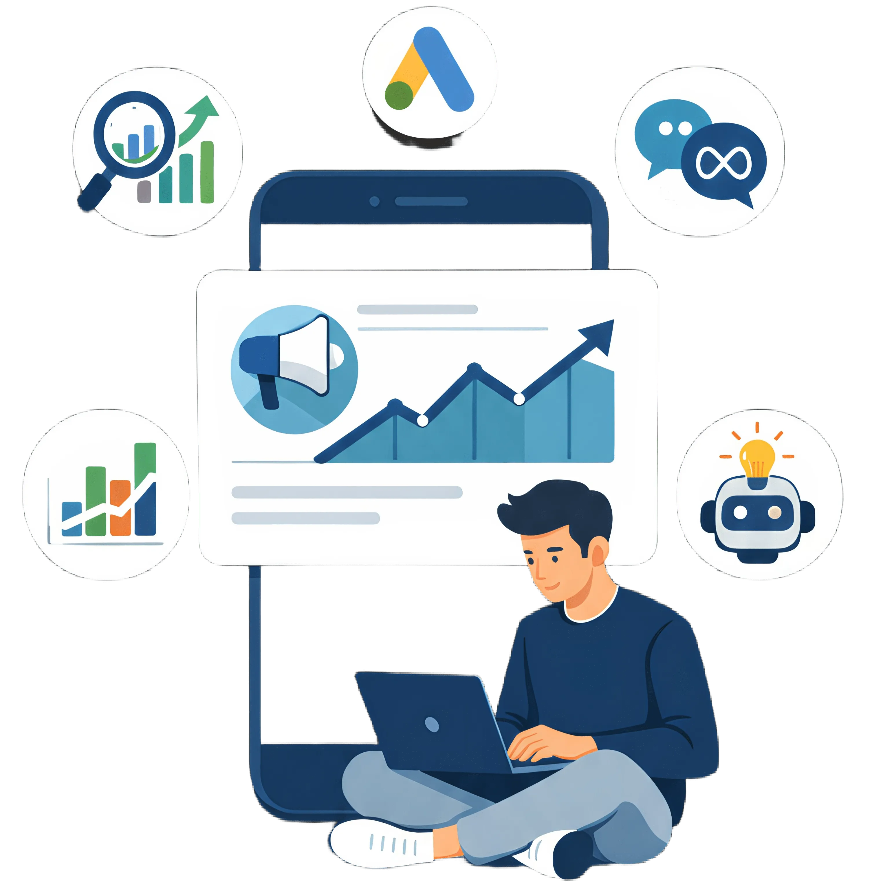 Digital marketing illustration